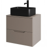Тумба с раковиной Orange Line 60 Li-60TuLMDF+B02-460MB подвесная Латте матовый, купить, цена, заказать, магазин, доставка, скидка, промокод, купить, цена, заказать, магазин, доставка, скидка, промокод