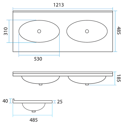 Тумба с раковиной Misty София 120 УТ000000167 Белая глянцевая