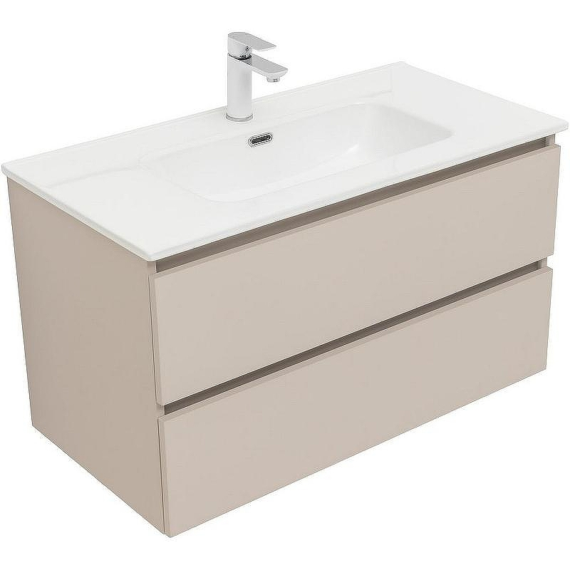 Тумба под раковину Aquanet Вега 2.0 90 337944 подвесная Бежевая, купить, цена, заказать, магазин, доставка, скидка, промокод, купить, цена, заказать, магазин, доставка, скидка, промокод