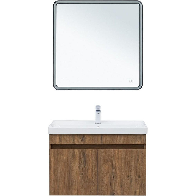 Тумба под раковину Aquanet Оптима 80 344797 подвесная Дуб рустикальный, купить, цена, заказать, магазин, доставка, скидка, промокод, купить, цена, заказать, магазин, доставка, скидка, промокод