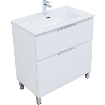 Тумба под раковину Aquanet Алвита New 80 344134 Белая матовая