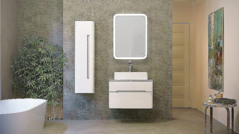 Тумба под раковину Jorno Bosko 75 Bos.01.75/P/W подвесная Белая, купить, цена, заказать, магазин, доставка, скидка, промокод, купить, цена, заказать, магазин, доставка, скидка, промокод