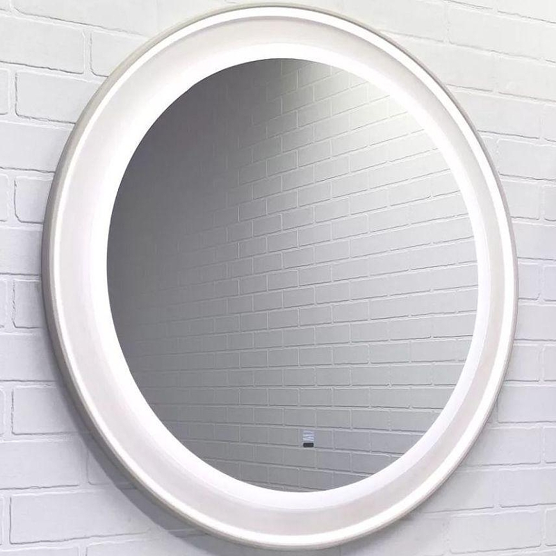 Зеркало Comforty Ереван 80 00-00014157 с подсветкой Серый шелк с бесконтактным выключателем и подогревом, купить, цена, заказать, магазин, доставка, скидка, промокод, купить, цена, заказать, магазин, доставка, скидка, промокод