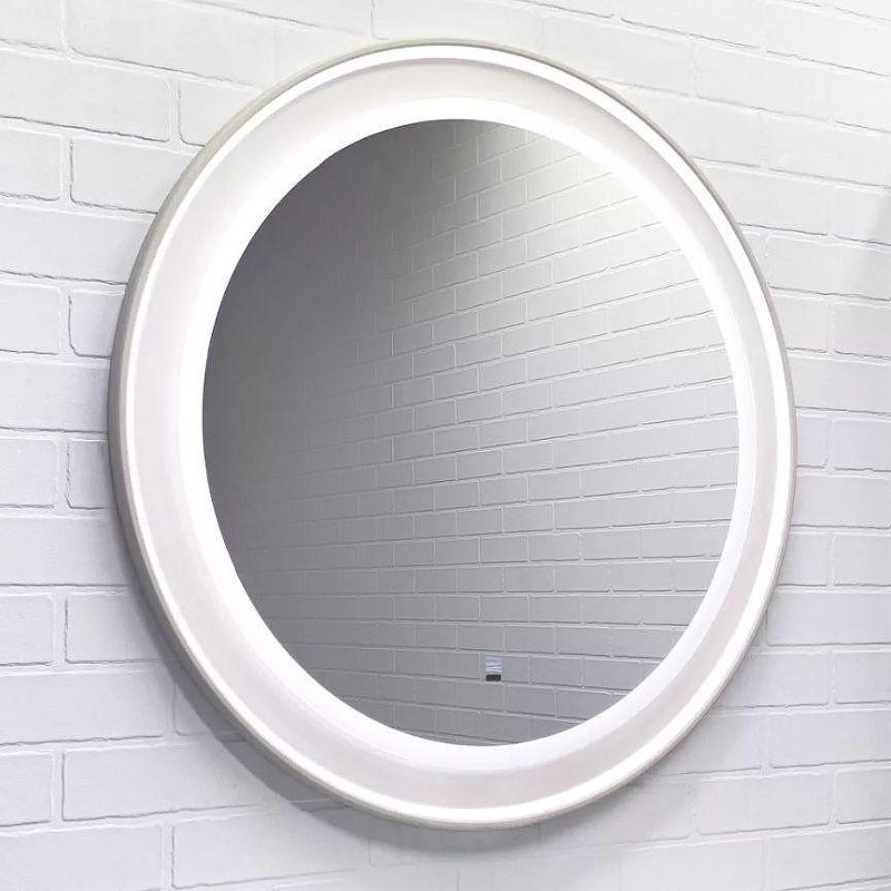 Зеркало Comforty Ереван 80 00-00014157 с подсветкой Серый шелк с бесконтактным выключателем и подогревом, купить, цена, заказать, магазин, доставка, скидка, промокод, купить, цена, заказать, магазин, доставка, скидка, промокод