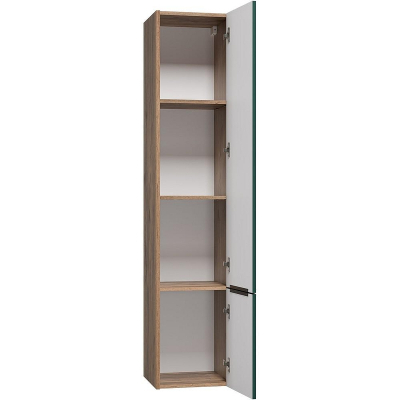 Шкаф пенал Brevita Greenwood 35 R GRE-05035-08П подвесной Зеленый матовый Дуб Галифакс олово