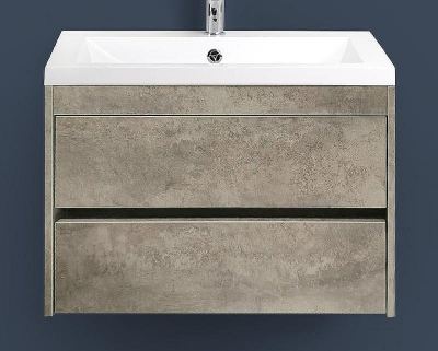 Тумба под раковину Art&Max Family-750-2C-SO-CV подвесная Цемент