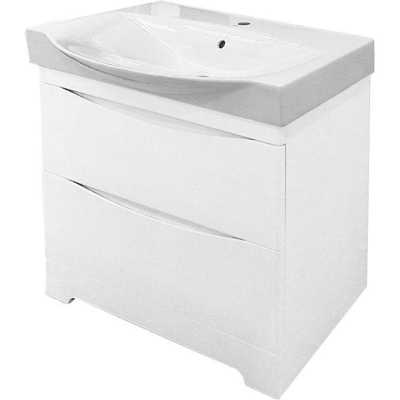 Тумба с раковиной Misty Элвис 85 УТ000003264 Белая, купить, цена, заказать, магазин, доставка, скидка, промокод, купить, цена, заказать, магазин, доставка, скидка, промокод