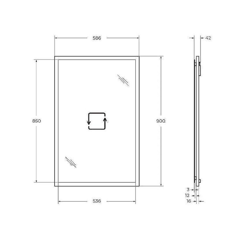 Зеркало Cezares Tiffany 59 45040 с подсветкой Bianco opaco с системой антизапотевания, купить, цена, заказать, магазин, доставка, скидка, промокод, купить, цена, заказать, магазин, доставка, скидка, промокод