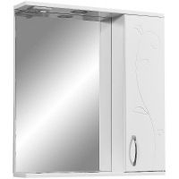 Зеркало со шкафом Stella Polar Фантазия 65 SP-00000225 с подсветкой Белое, купить, цена, заказать, магазин, доставка, скидка, промокод, купить, цена, заказать, магазин, доставка, скидка, промокод
