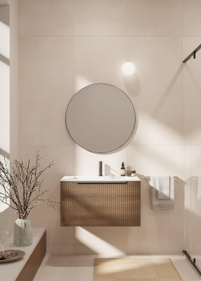 Тумба под раковину Creto Luna 80 17-WD80 подвесная цвет Wood