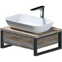 Тумба под раковину 1MarKa Grunge Loft 60П Ц0000001579 подвесная Дуб намибия, купить, цена, заказать, магазин, доставка, скидка, промокод, купить, цена, заказать, магазин, доставка, скидка, промокод