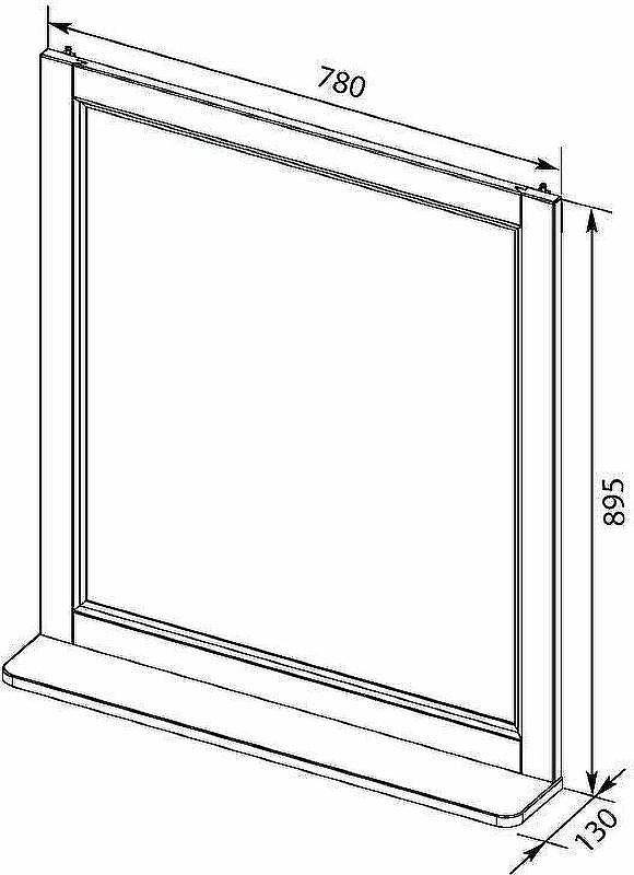 Зеркало Aquanet Бостон М 80 209676 Белое, купить, цена, заказать, магазин, доставка, скидка, промокод, купить, цена, заказать, магазин, доставка, скидка, промокод