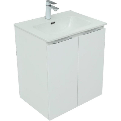 Тумба под раковину Aquanet Алвита New 60 277522 подвесная Белая матовая