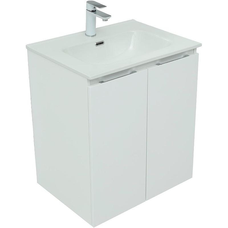 Тумба под раковину Aquanet Алвита New 60 277522 подвесная Белая матовая, купить, цена, заказать, магазин, доставка, скидка, промокод, купить, цена, заказать, магазин, доставка, скидка, промокод