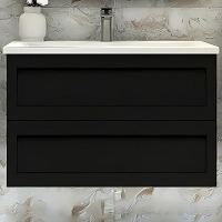 Тумба под раковину Art&Max AM-Platino-1000-2C-SO-NM подвесная Черная матовая, купить, цена, заказать, магазин, доставка, скидка, промокод, купить, цена, заказать, магазин, доставка, скидка, промокод