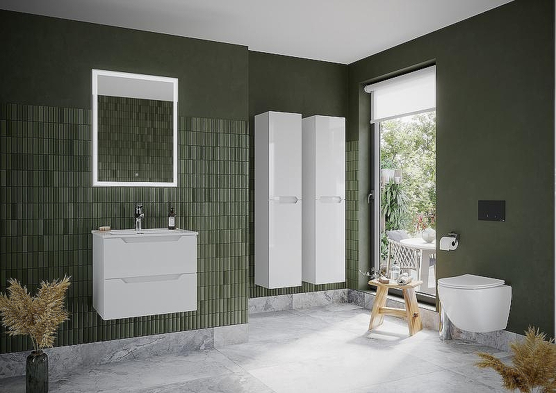 Шкаф пенал Sancos Norma 2.0 35 PNR2.035W подвесной Белый глянец, купить, цена, заказать, магазин, доставка, скидка, промокод, купить, цена, заказать, магазин, доставка, скидка, промокод