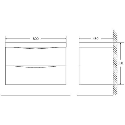 Π’ΡΠΌΠ±Π° ΠΏΠΎΠ΄ ΡΠ°ΠΊΠΎΠ²ΠΈΠ½Ρ BelBagno Marino 80 MARINO-800-2C-SO-RG-P ΠΏΠΎΠ΄Π²Π΅ΡΠ½Π°Ρ Rovere Grigio
