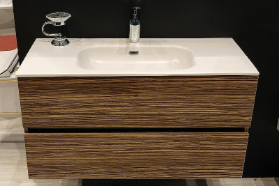 Тумба под раковину Boheme Armadi Art Vallessi 80 837-080-Z подвесная Зебрано глянец