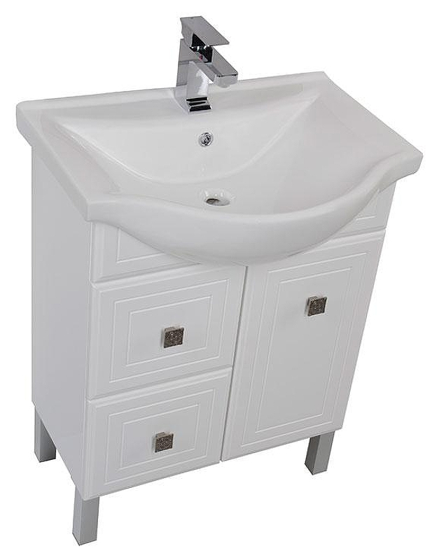 Тумба под раковину Aquanet Стайл 75 181499 Белая, купить, цена, заказать, магазин, доставка, скидка, промокод, купить, цена, заказать, магазин, доставка, скидка, промокод