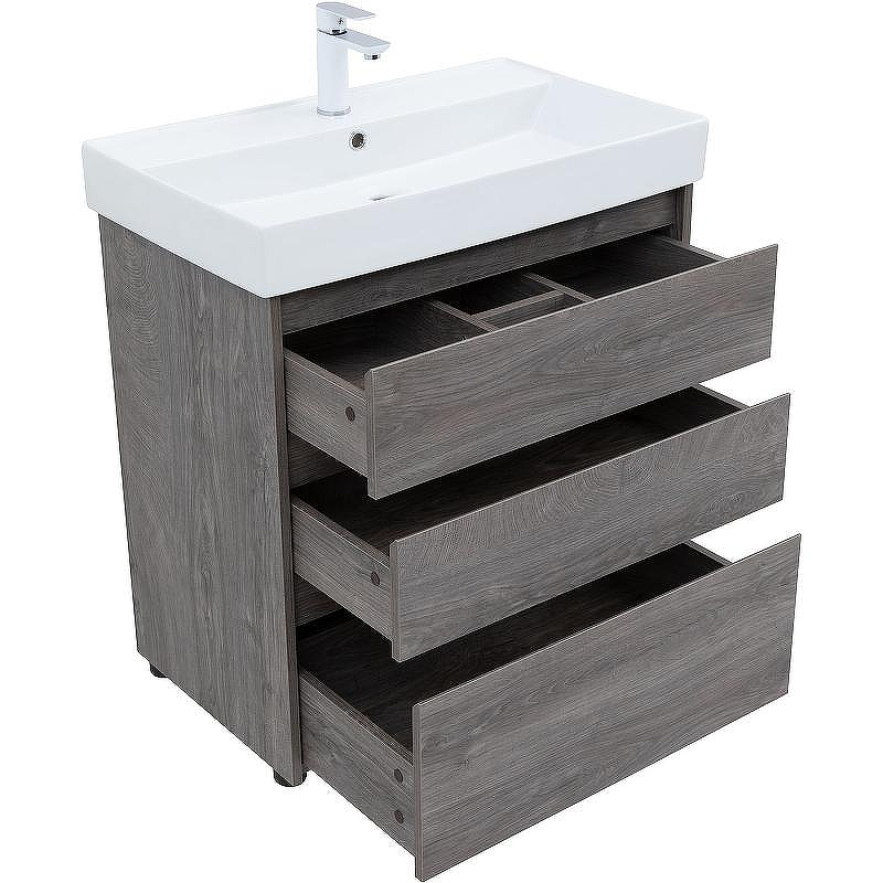 Тумба под раковину Aquanet Nova Lite 75 302473 Дуб рошелье, купить, цена, заказать, магазин, доставка, скидка, промокод, купить, цена, заказать, магазин, доставка, скидка, промокод