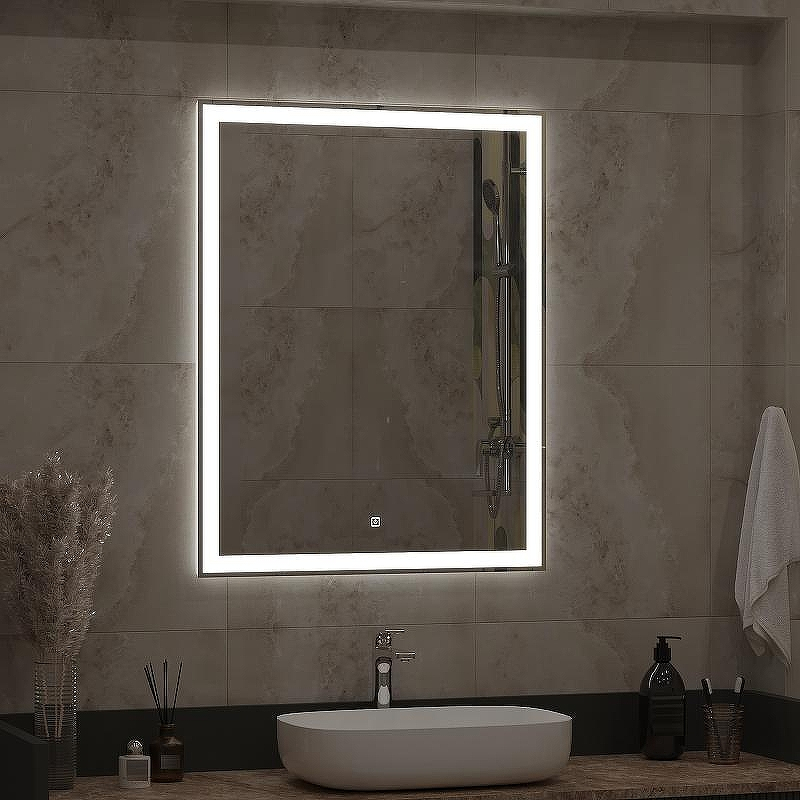 Зеркало Континент Mercury 700x900 ЗЛП506 с подсветкой с сенсорным выключателем, купить, цена, заказать, магазин, доставка, скидка, промокод, купить, цена, заказать, магазин, доставка, скидка, промокод