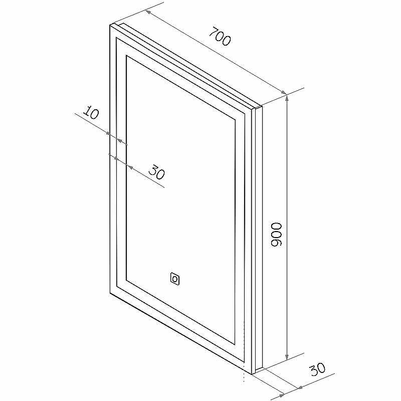 Зеркало Континент Mercury 700x900 ЗЛП506 с подсветкой с сенсорным выключателем, купить, цена, заказать, магазин, доставка, скидка, промокод, купить, цена, заказать, магазин, доставка, скидка, промокод