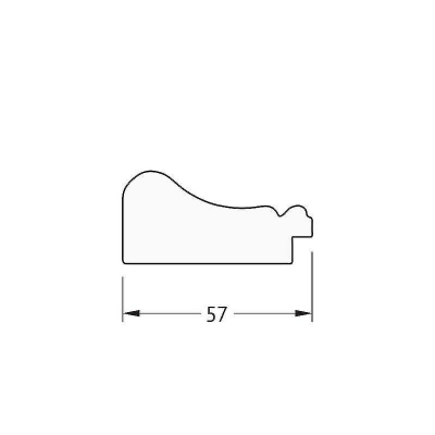 Зеркало Evoform Definite 64х64 BY 0781 в багетной раме - Беленый дуб 57