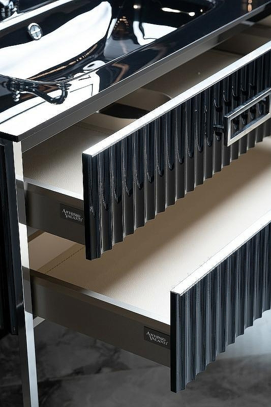 Тумба под раковину Boheme Armadi Art Monaco 80 866-080-BCR Черный глянец Хром, купить, цена, заказать, магазин, доставка, скидка, промокод, купить, цена, заказать, магазин, доставка, скидка, промокод