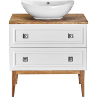 Тумба под раковину ASB-Woodline Каталина 80 White 12097 Белая, купить, цена, заказать, магазин, доставка, скидка, промокод, купить, цена, заказать, магазин, доставка, скидка, промокод