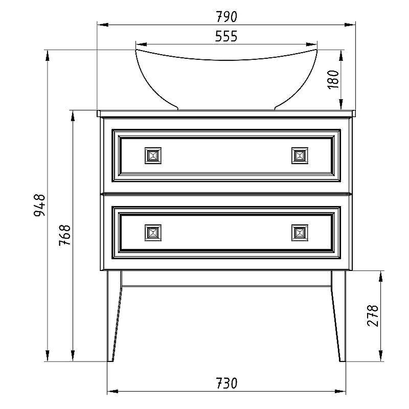 Тумба под раковину ASB-Woodline Каталина 80 White 12097 Белая, купить, цена, заказать, магазин, доставка, скидка, промокод, купить, цена, заказать, магазин, доставка, скидка, промокод