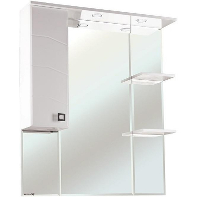 Зеркало со шкафом Bellezza Джулия 75 L 4611212002018 с подсветкой L Белое