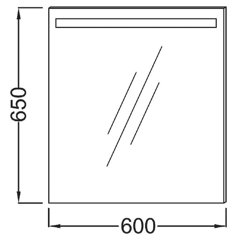 Зеркало Jacob Delafon Parallel 60 EB1411RU-NF с подсветкой с подогревом и инфракрасным выключателем, купить, цена, заказать, магазин, доставка, скидка, промокод, купить, цена, заказать, магазин, доставка, скидка, промокод