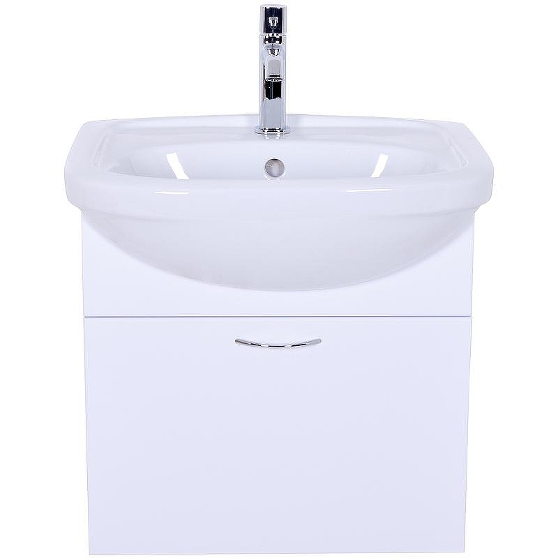 Тумба с раковиной Orange Лайт 50 LRA-50TUW+RA подвесная Белый глянец, купить, цена, заказать, магазин, доставка, скидка, промокод, купить, цена, заказать, магазин, доставка, скидка, промокод