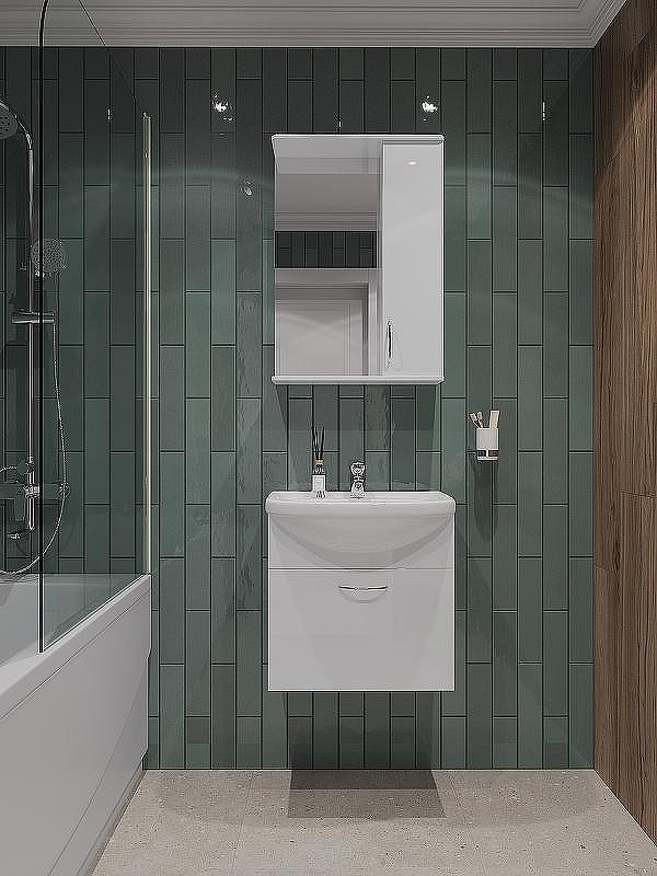 Тумба с раковиной Orange Лайт 50 LRA-50TUW+RA подвесная Белый глянец, купить, цена, заказать, магазин, доставка, скидка, промокод, купить, цена, заказать, магазин, доставка, скидка, промокод