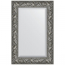 Зеркало Evoform Exclusive 89х59 BY 3416 с фацетом в багетной раме - Византия серебро 99, купить, цена, заказать, магазин, доставка, скидка, промокод, купить, цена, заказать, магазин, доставка, скидка, промокод