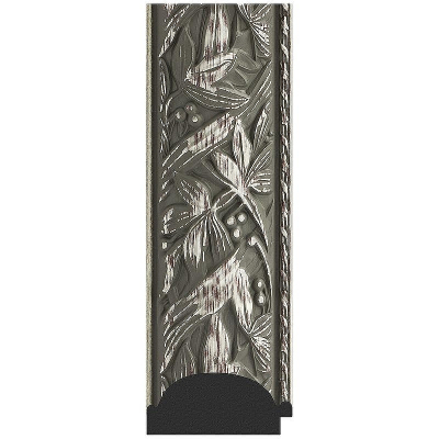 Зеркало Evoform Exclusive 89х59 BY 3416 с фацетом в багетной раме - Византия серебро 99