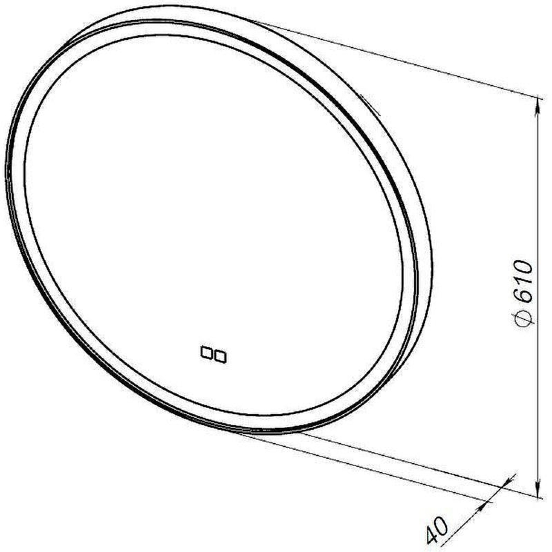 Зеркало Aquanet Тренд 60 316704 с подсветкой с сенсорным выключателем и подогревом, купить, цена, заказать, магазин, доставка, скидка, промокод, купить, цена, заказать, магазин, доставка, скидка, промокод