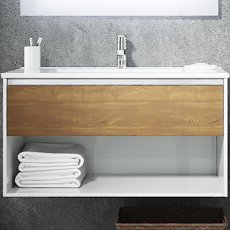 Тумба с раковиной SanVit Контур 90 kkont090mk подвесная Кофейный Белая глянцевая, купить, цена, заказать, магазин, доставка, скидка, промокод, купить, цена, заказать, магазин, доставка, скидка, промокод