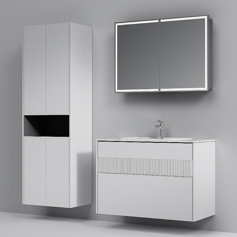 Тумба под раковину AM.PM Func 100 M8FFUX1002WM подвесная Белая матовая, купить, цена, заказать, магазин, доставка, скидка, промокод, купить, цена, заказать, магазин, доставка, скидка, промокод