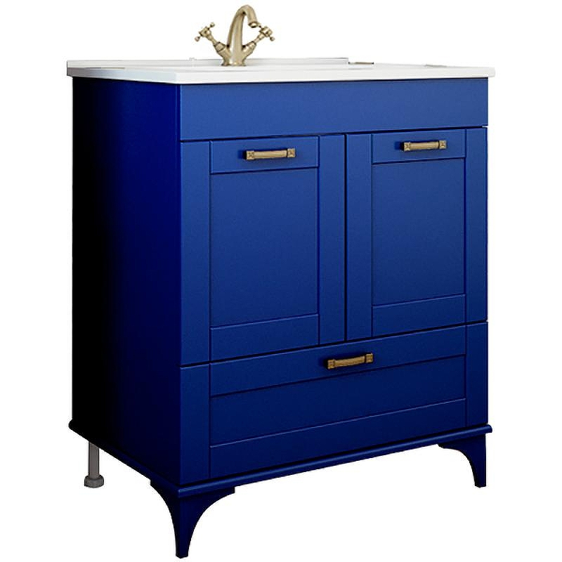 Тумба под раковину Sanflor Ванесса 75/2 С000005883 Индиго, купить, цена, заказать, магазин, доставка, скидка, промокод, купить, цена, заказать, магазин, доставка, скидка, промокод
