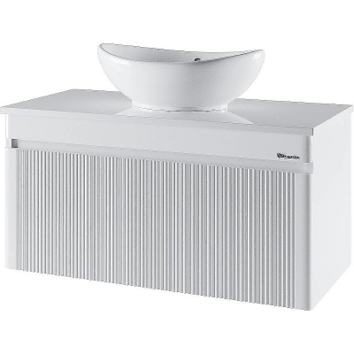 Тумба под раковину Bellezza Эмилия 100 4634817190010 подвесная Белая