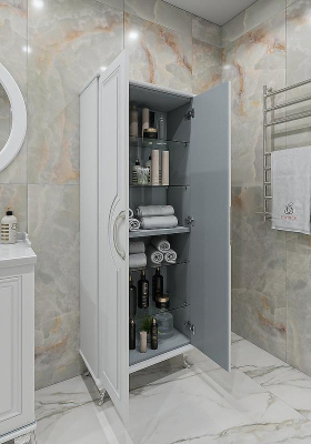 Шкаф пенал Caprigo Valletta 66 35351-SF027 Белый матовый