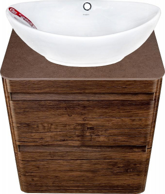 Тумба под раковину Style Line Атлантика Люкс Plus 60 СС-00002205 подвесная Старое дерево