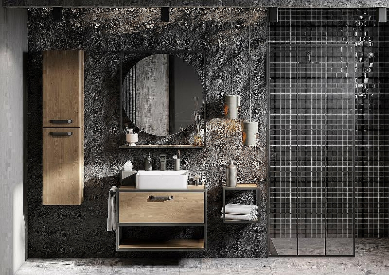 Тумба под раковину Aquaton Лофт Фабрик 80 1A242401LTDY0 подвесная Дуб кантри, купить, цена, заказать, магазин, доставка, скидка, промокод, купить, цена, заказать, магазин, доставка, скидка, промокод