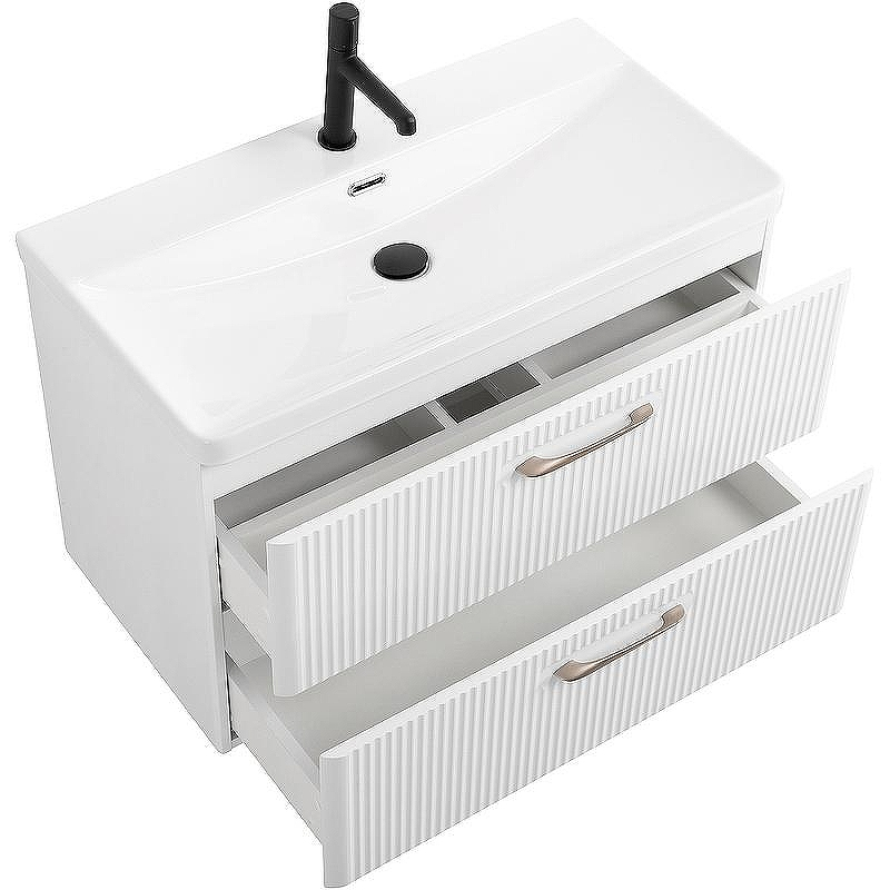 Тумба под раковину BelBagno Due 80 DUE-800-2C-SO-BL-P подвесная Bianco Lucido, купить, цена, заказать, магазин, доставка, скидка, промокод, купить, цена, заказать, магазин, доставка, скидка, промокод