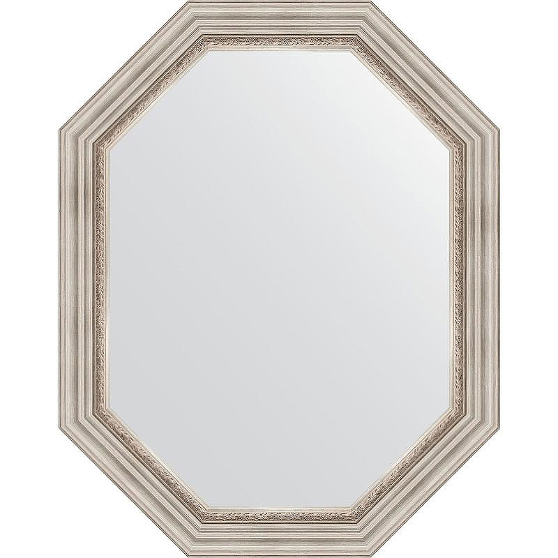 Зеркало Evoform Octagon 76x96 BY 7168 в багетной раме - Римское серебро 88, купить, цена, заказать, магазин, доставка, скидка, промокод, купить, цена, заказать, магазин, доставка, скидка, промокод