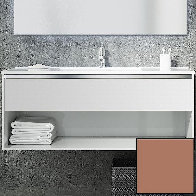 Тумба с раковиной SanVit Контур 100 kkont100 в цвете Ral подвесная Капучино, купить, цена, заказать, магазин, доставка, скидка, промокод, купить, цена, заказать, магазин, доставка, скидка, промокод