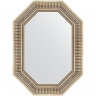 Зеркало Evoform Polygon 77х57 BY 7201 в багетной раме - Серебряный акведук 93, купить, цена, заказать, магазин, доставка, скидка, промокод, купить, цена, заказать, магазин, доставка, скидка, промокод