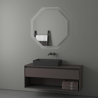 Зеркало Evoform Ledshine 100x100 BY 2607 с подсветкой 32 W - сенсорный выключатель - нейтральный белый свет