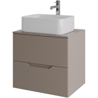 Тумба с раковиной Orange Line 60 Li-60TuLMDF+B02-460W подвесная Латте матовый, купить, цена, заказать, магазин, доставка, скидка, промокод, купить, цена, заказать, магазин, доставка, скидка, промокод